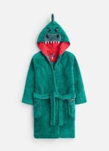Z_ODRMARK-HGRDINO Green dinosaur robe  100% polyester 1 through 12